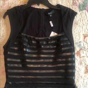 Sky leather mini dress